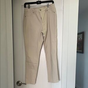 d. jeans Cream Casual Pants
